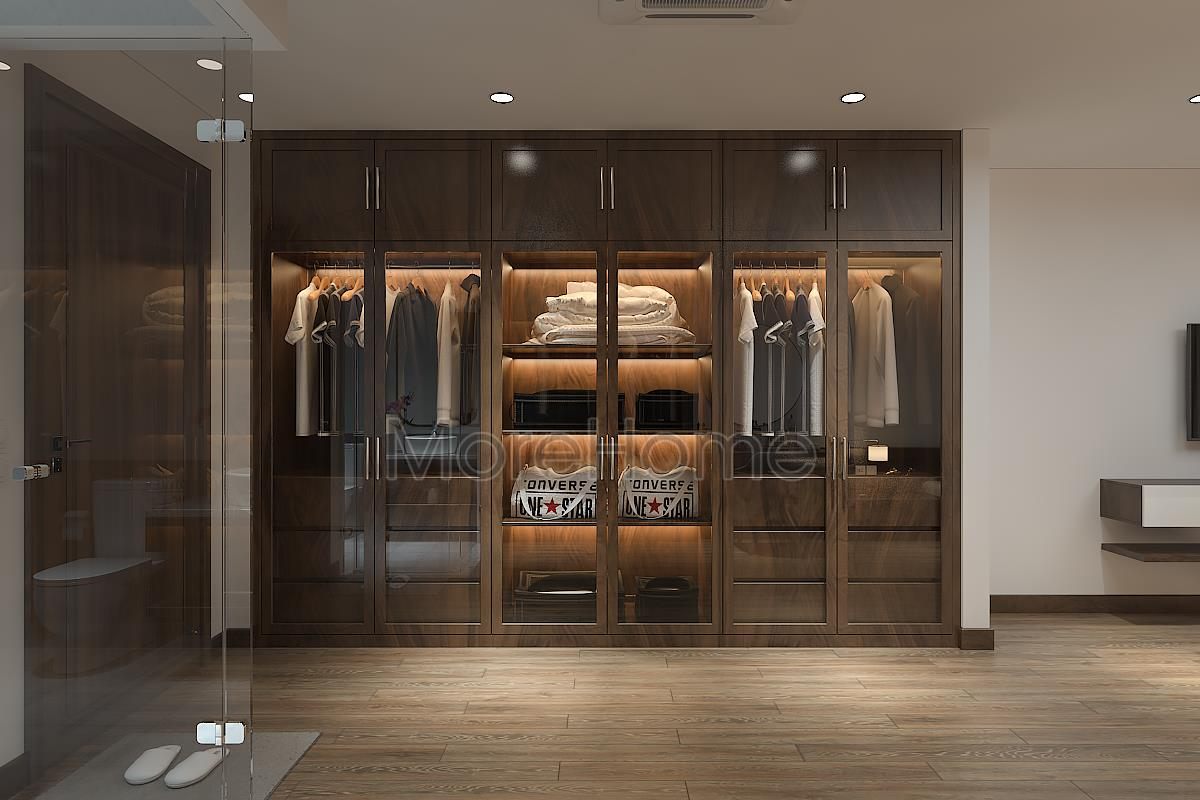 Thiết kế nội thất phòng thay đồ nhà ống An Dương Tây Hồ 